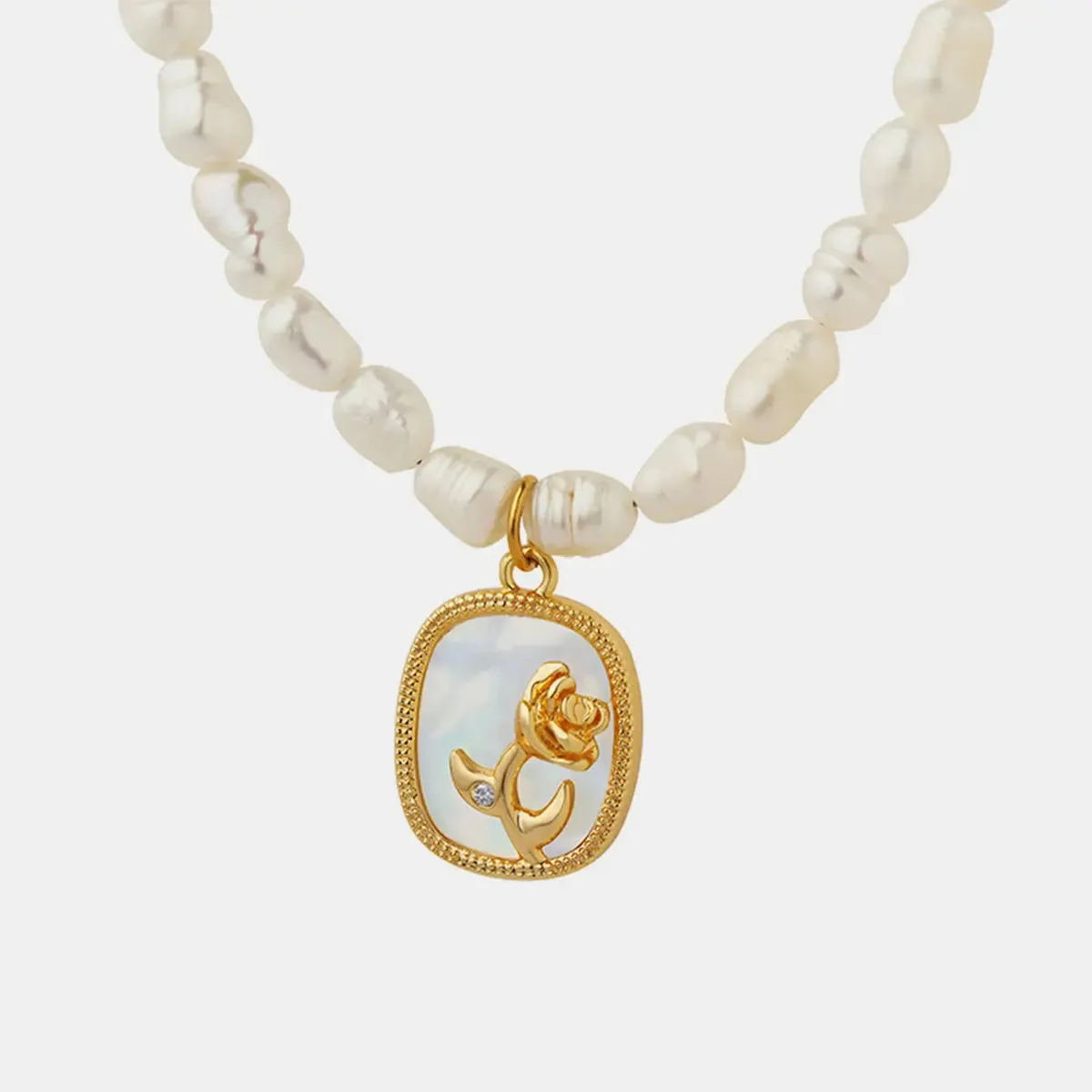 LOVCIA 18K Gold-Plated Freshwater Pearl Necklace
