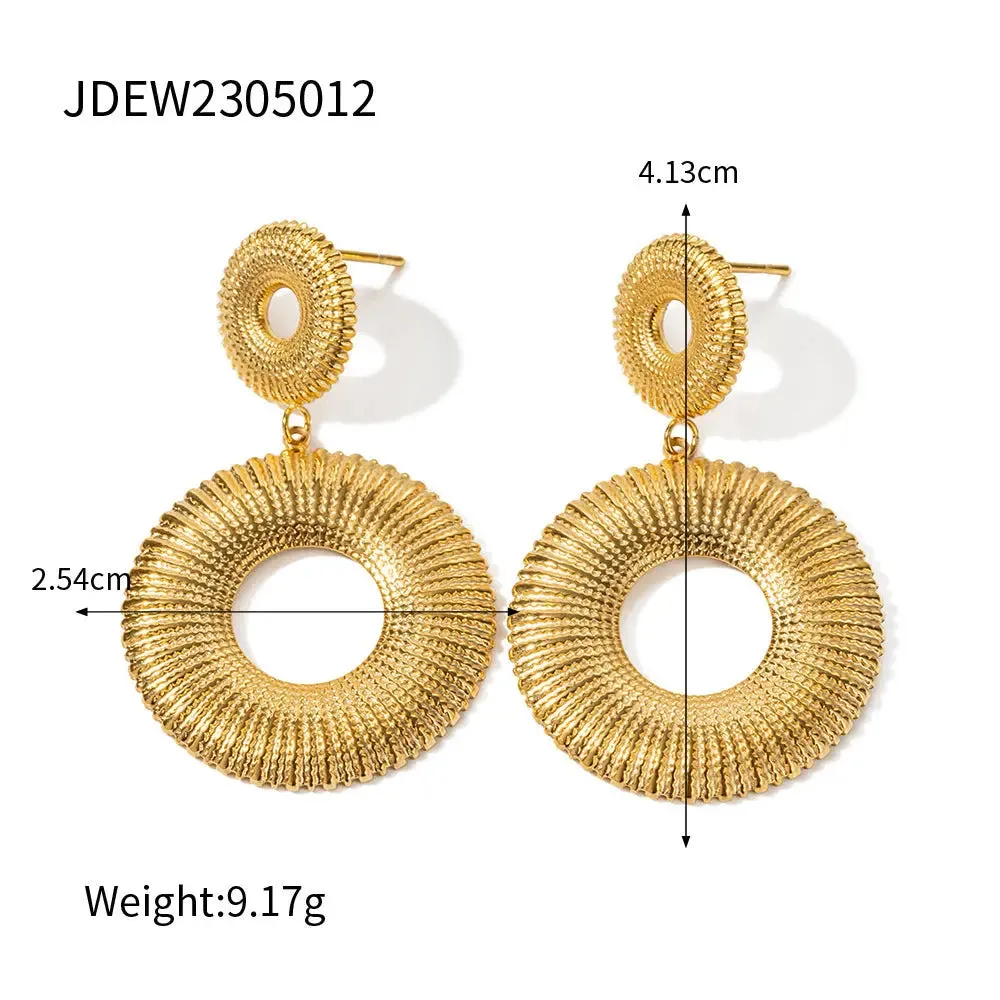 LOVCIA Versatile Women's Titanium Steel Earrings - Fade Resistant