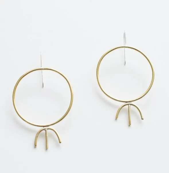 Lumafina Astrid Earrings (Brass or Silver)