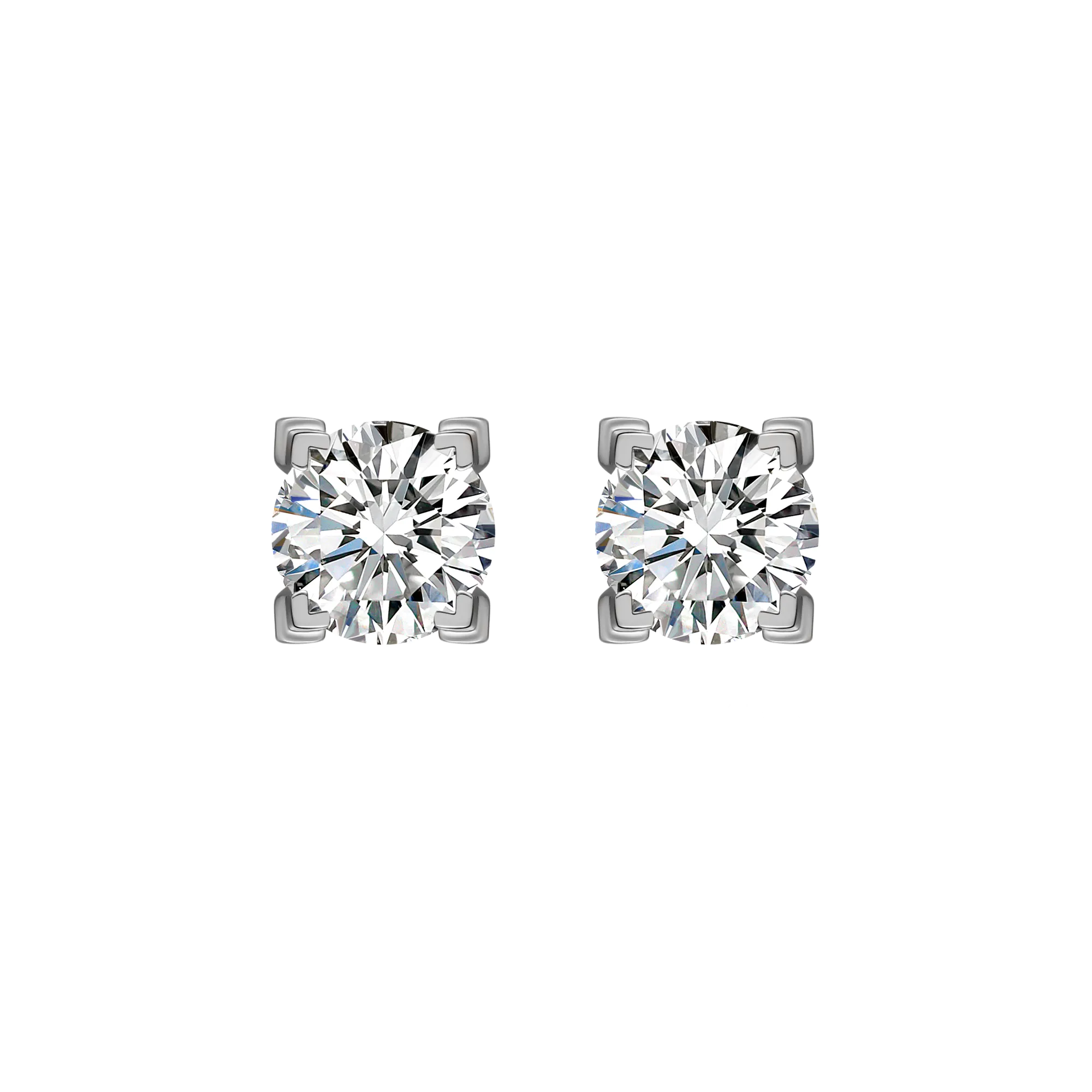 Luna solitaire earrings 0.4ct/ 0.6ct