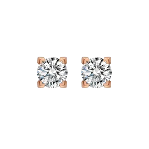 Luna solitaire earrings 0.4ct/ 0.6ct