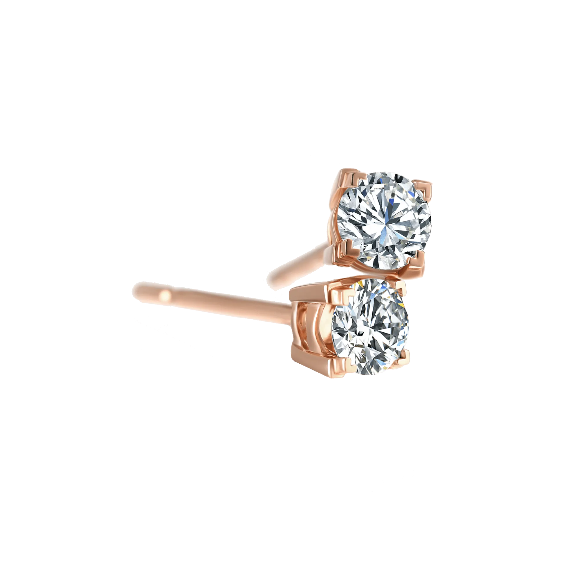 Luna solitaire earrings 0.4ct/ 0.6ct