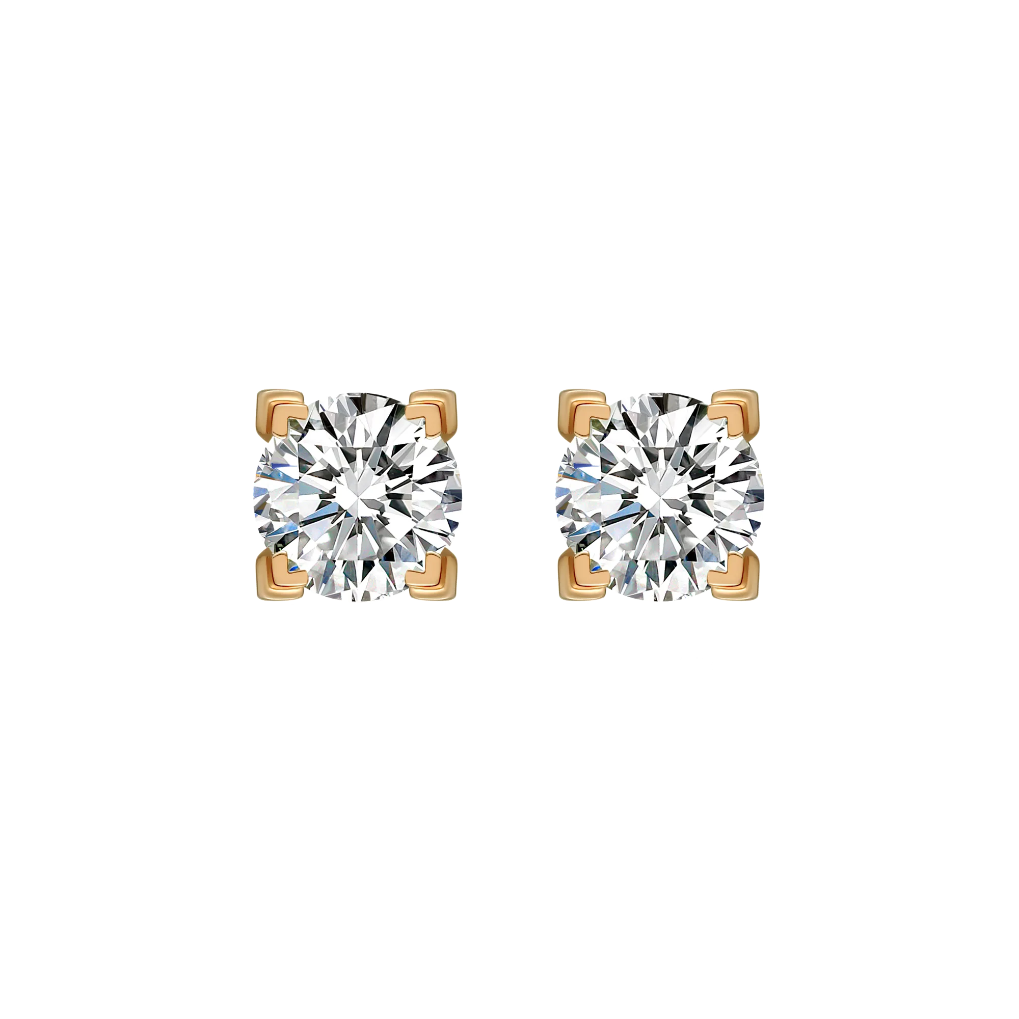 Luna solitaire earrings 0.4ct/ 0.6ct