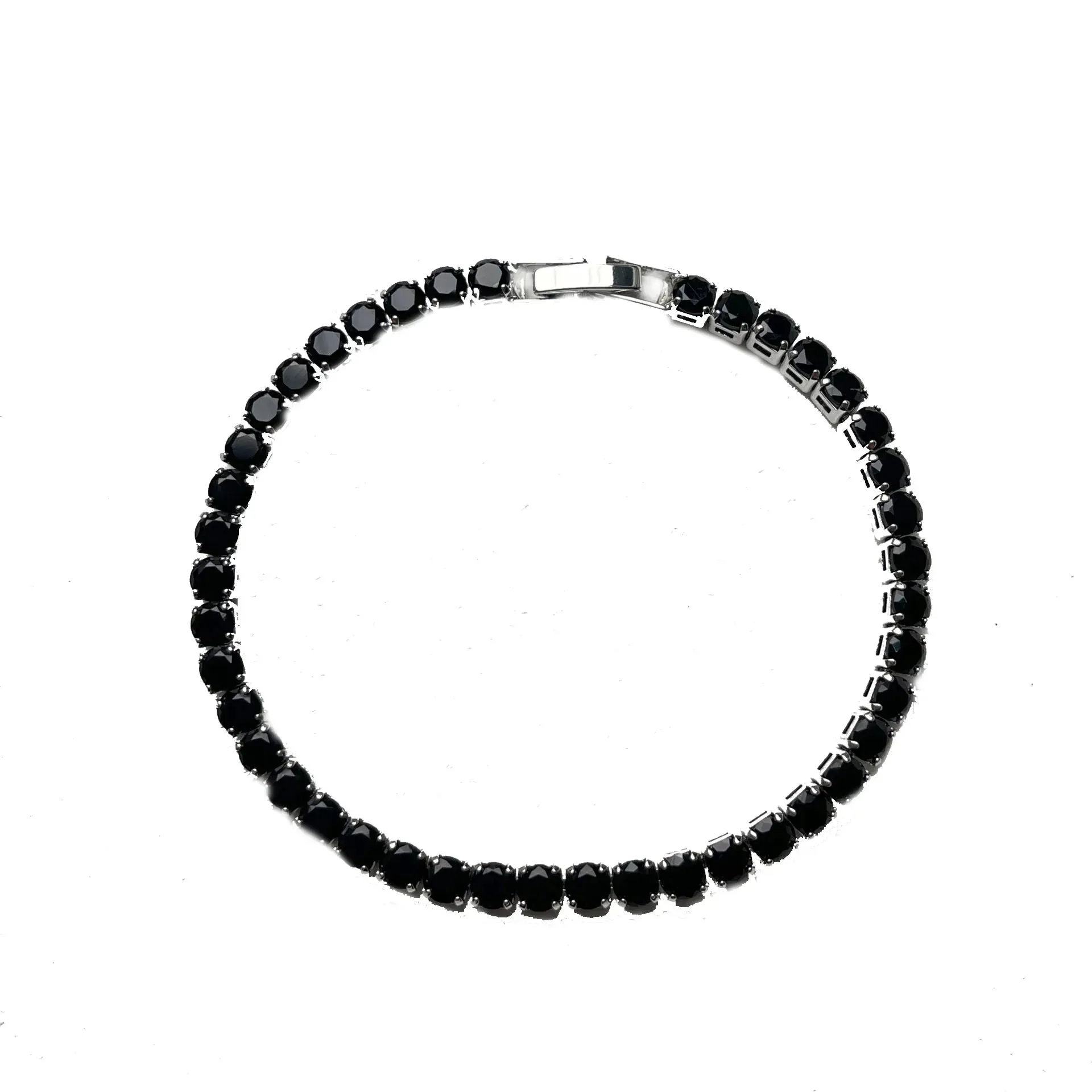 Luxury Hiphop Iced Out  4mm Cubic Zirconia Crystal Tennis Bracelets For Women Men Gold Color Silver Color Bracelet Chain Jewelry