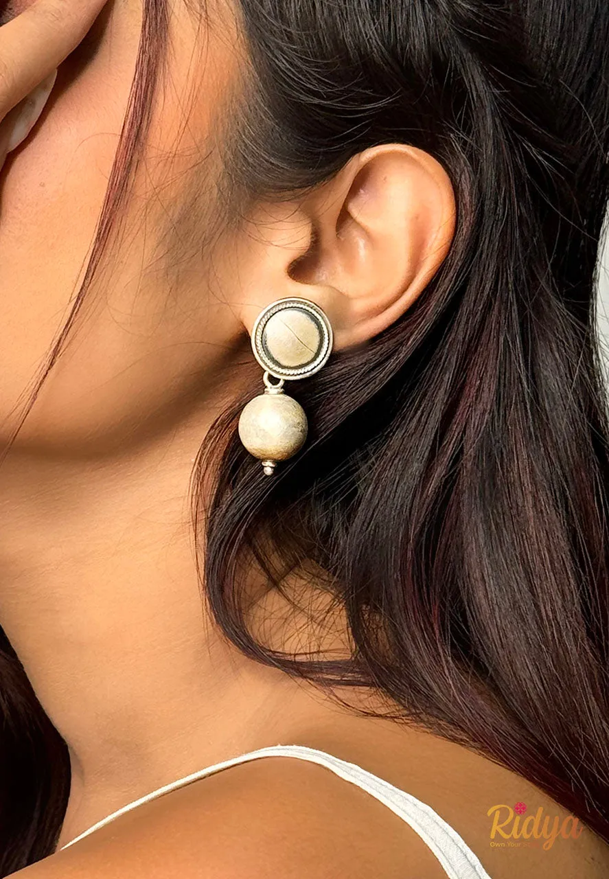 Matte Ball Drop Jhumka Earrings