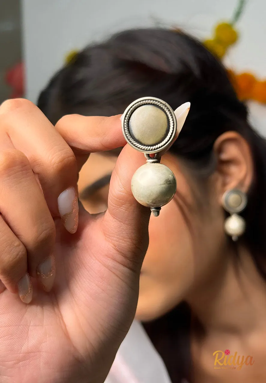 Matte Ball Drop Jhumka Earrings