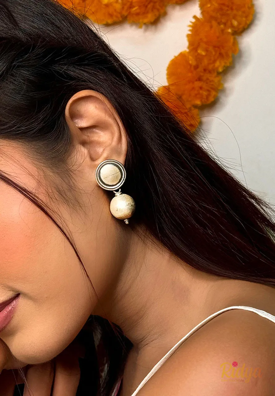 Matte Ball Drop Jhumka Earrings