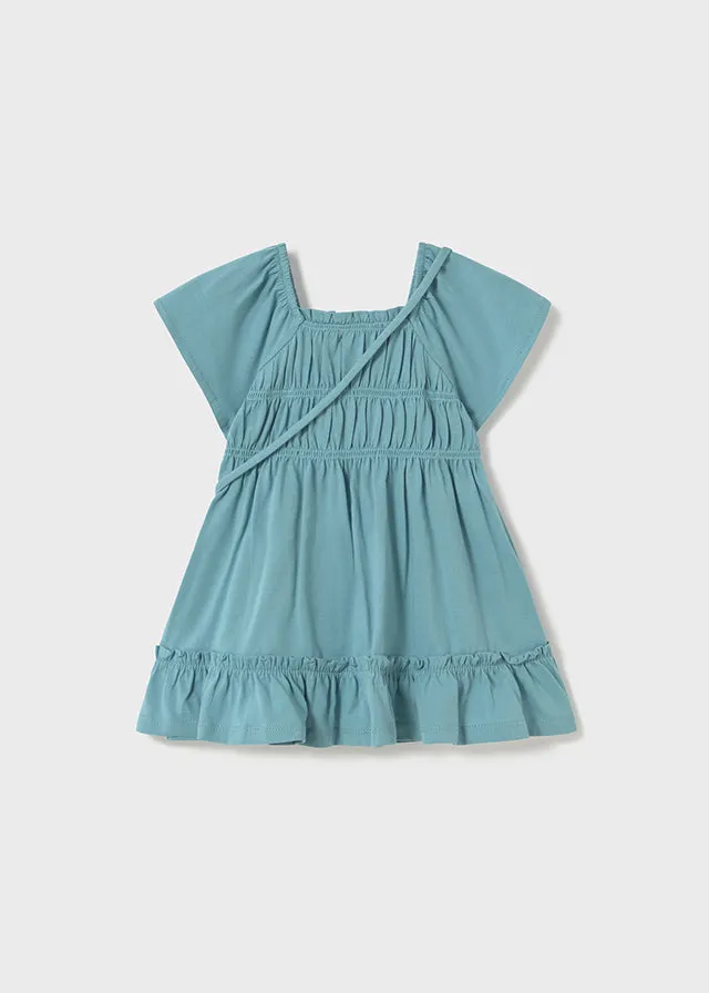 Mayoral Dress with Bag Emerald