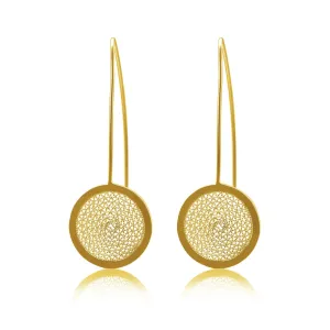 MIA GOLD MEDIUM EARRINGS FILIGREE