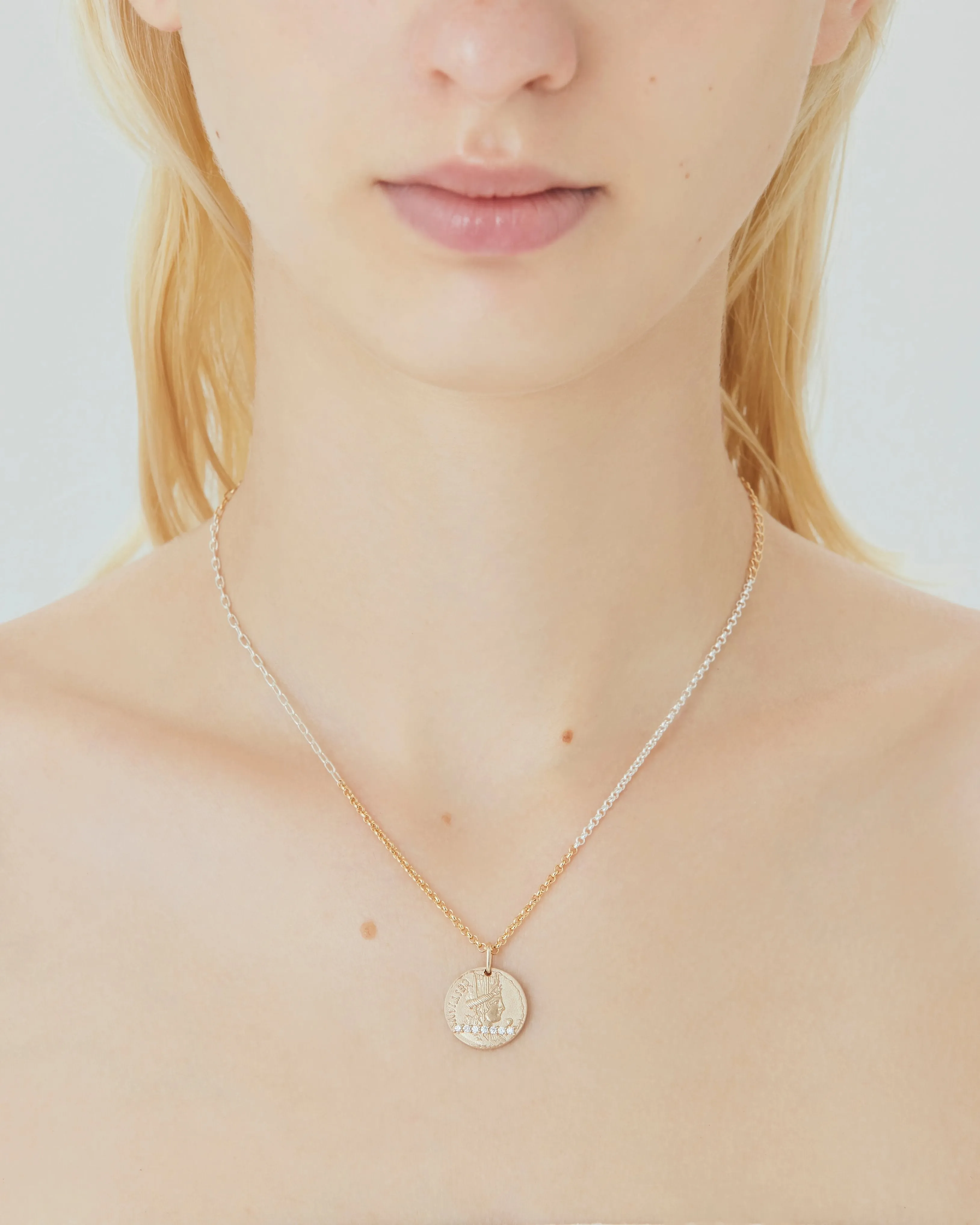 Mix chain necklace
