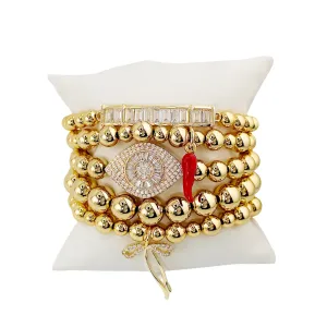 Mob Wives Stack of Bracelets