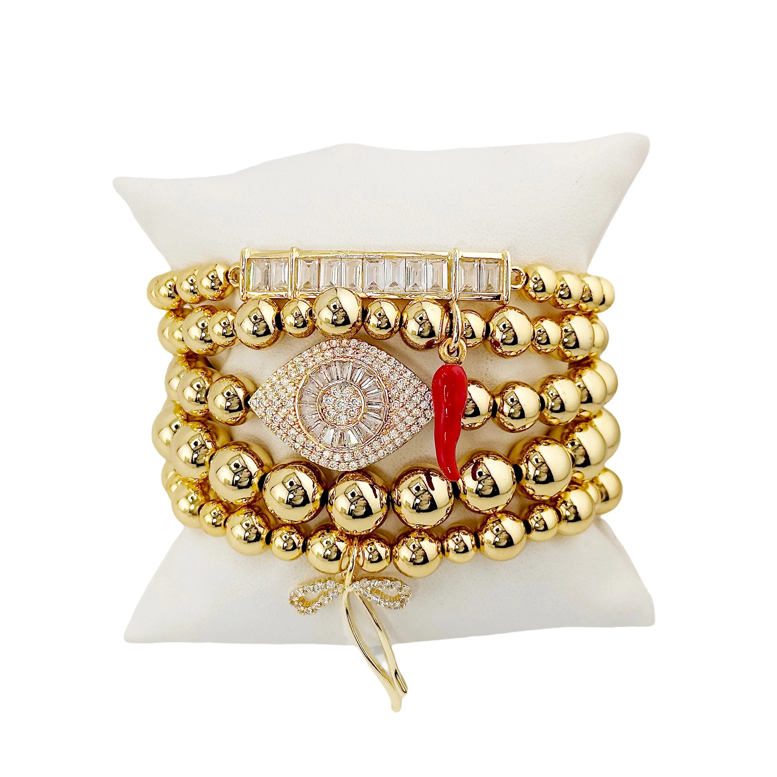 Mob Wives Stack of Bracelets