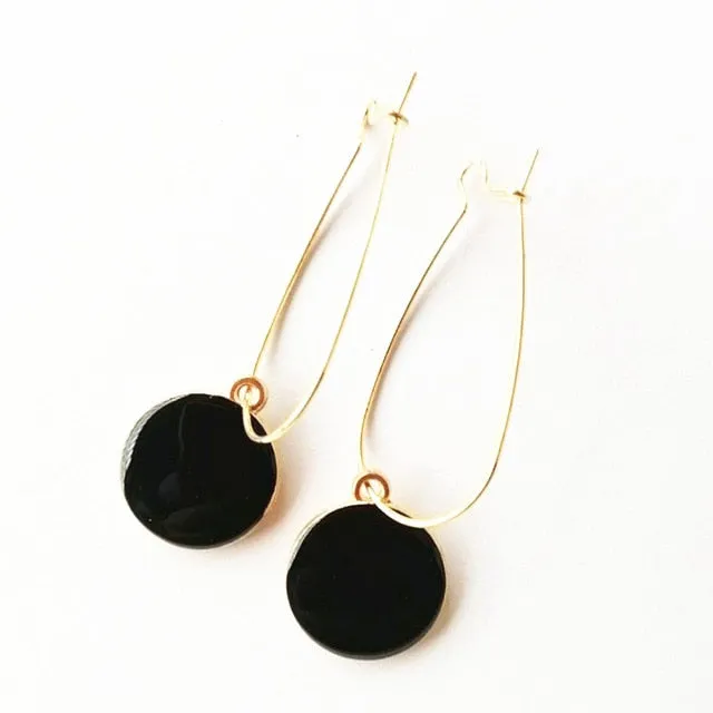 New Black Rhinestone Versatile Earrings