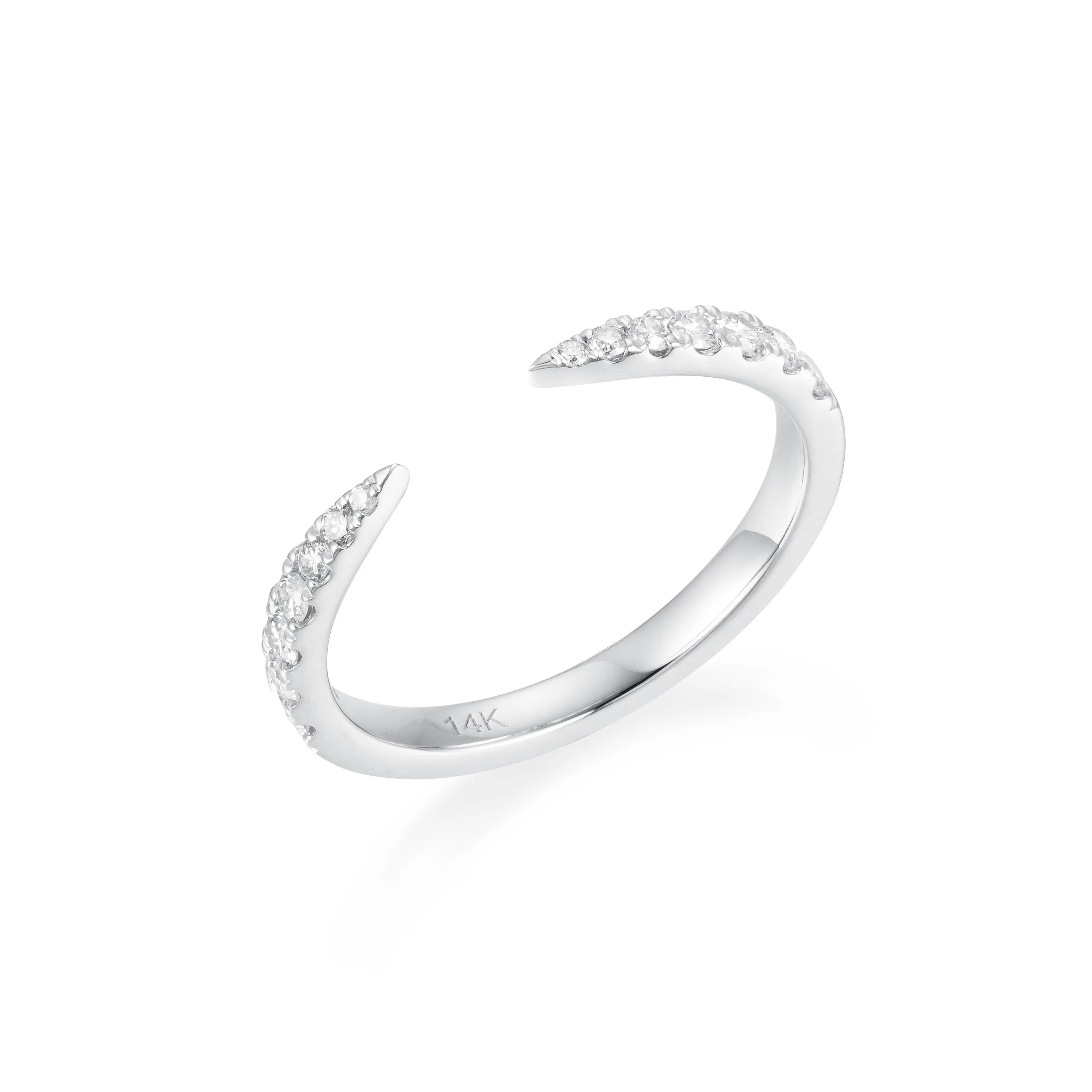 Orchid Gems Unclosed Glam Diamond Ring