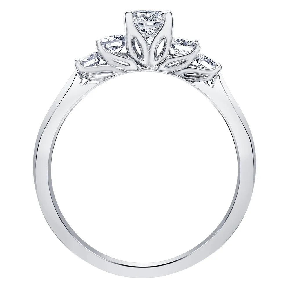 Oval Canadian Diamond Eternal Flames Five-Stone Ring