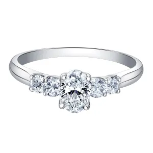 Oval Canadian Diamond Eternal Flames Five-Stone Ring