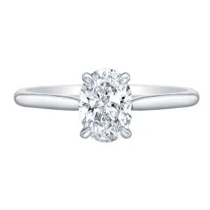 Oval Cut Diamond Solitaire Ring