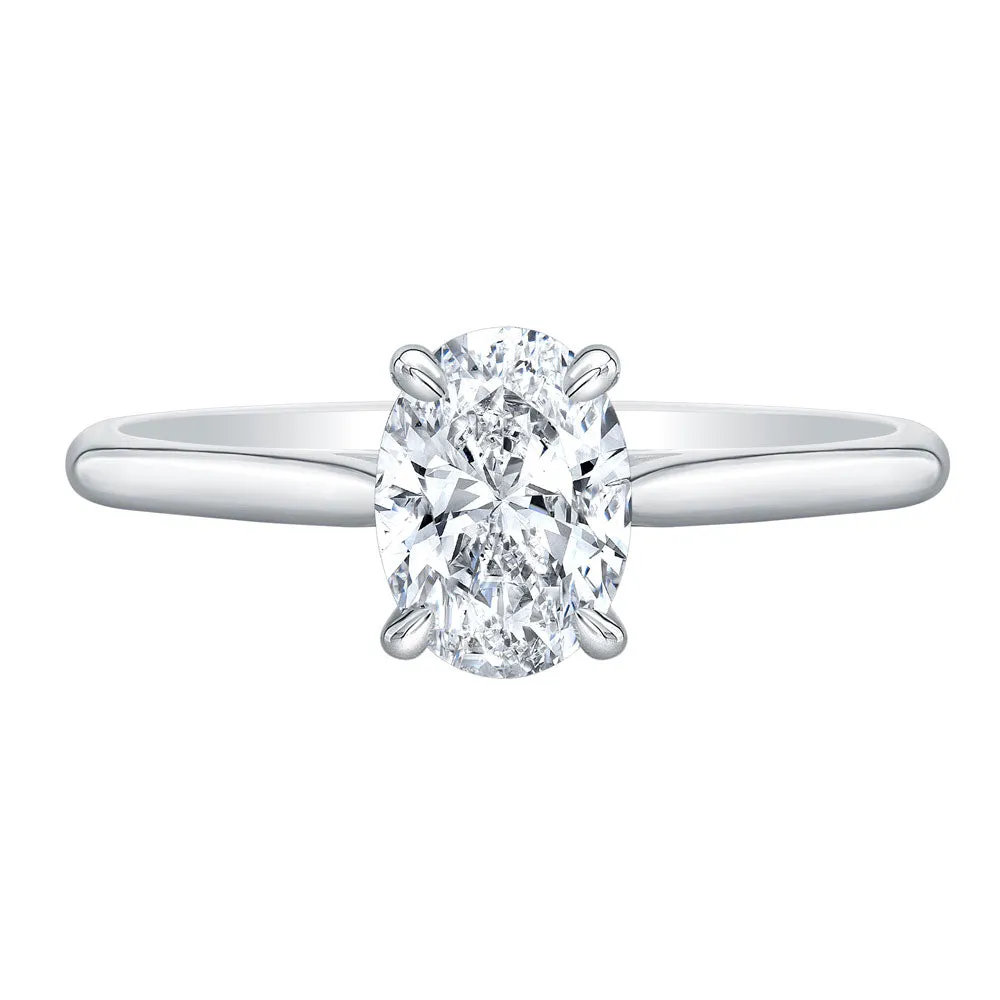 Oval Cut Diamond Solitaire Ring