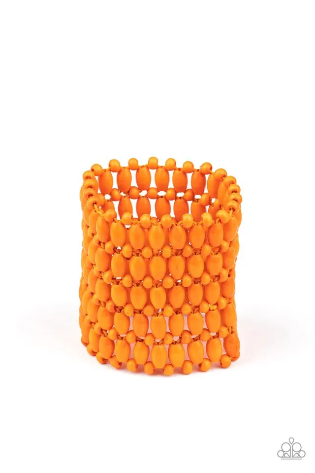 Paparazzi Bracelet ~ Way Down In Kokomo - Orange