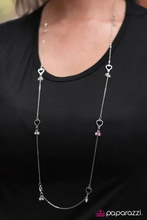 Paparazzi Necklace ~ Its Your Love - Pink