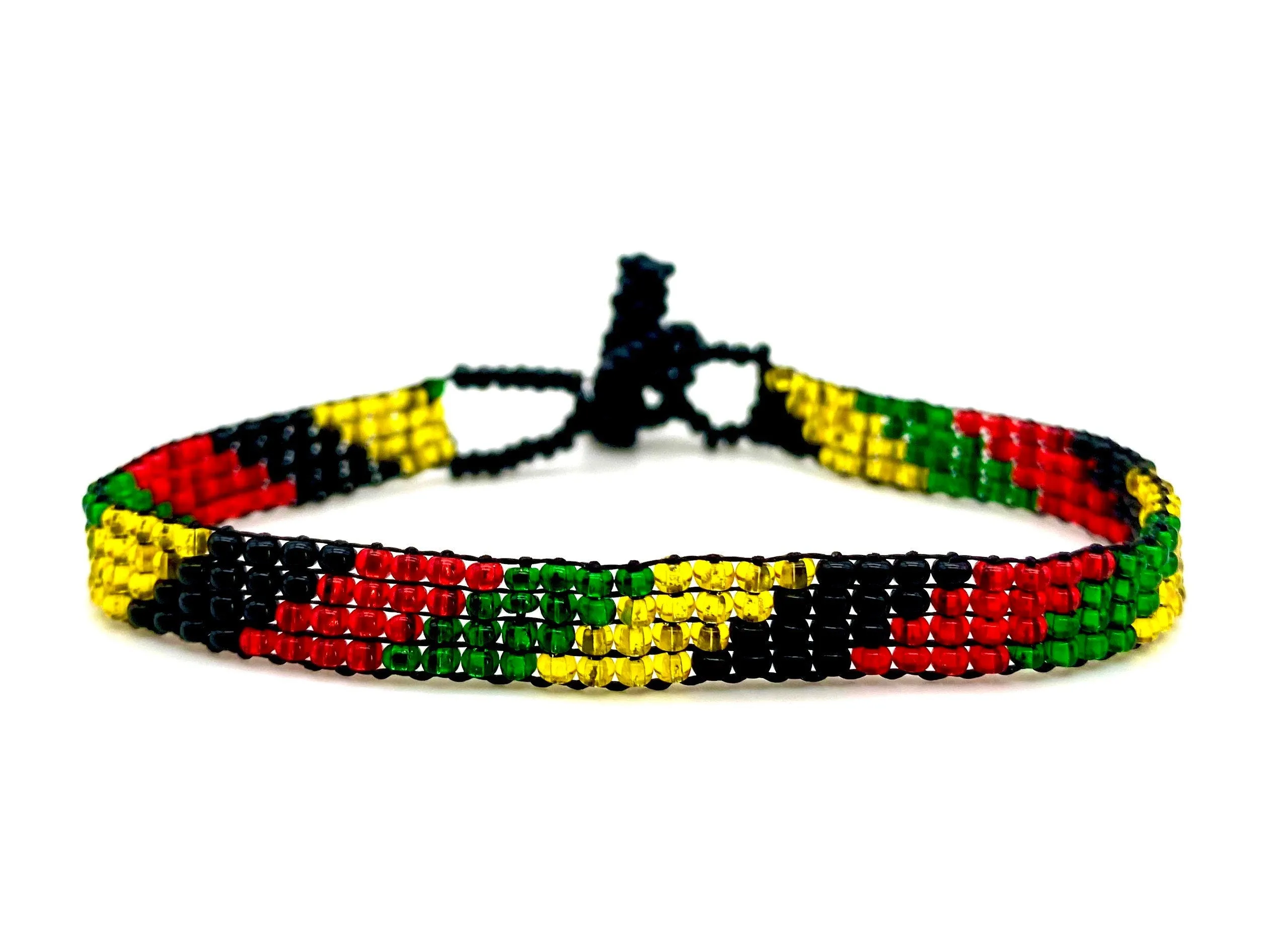 Rastafarian Skinny Boho Bracelet