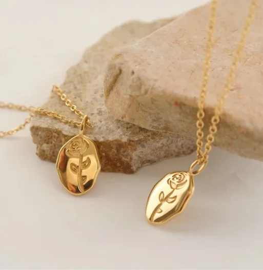 Rose Medallion Necklace