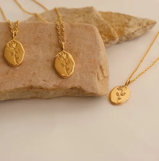 Rose Medallion Necklace