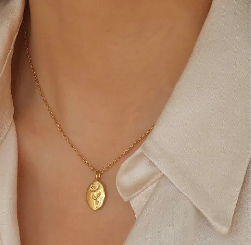Rose Medallion Necklace
