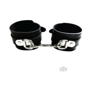 Rouge Rubber Ankle Cuffs Black