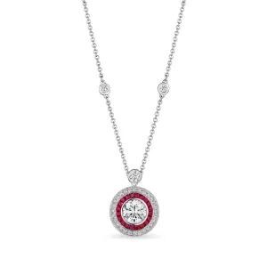 'Ruby Eclipse' Pendant, 2 CT