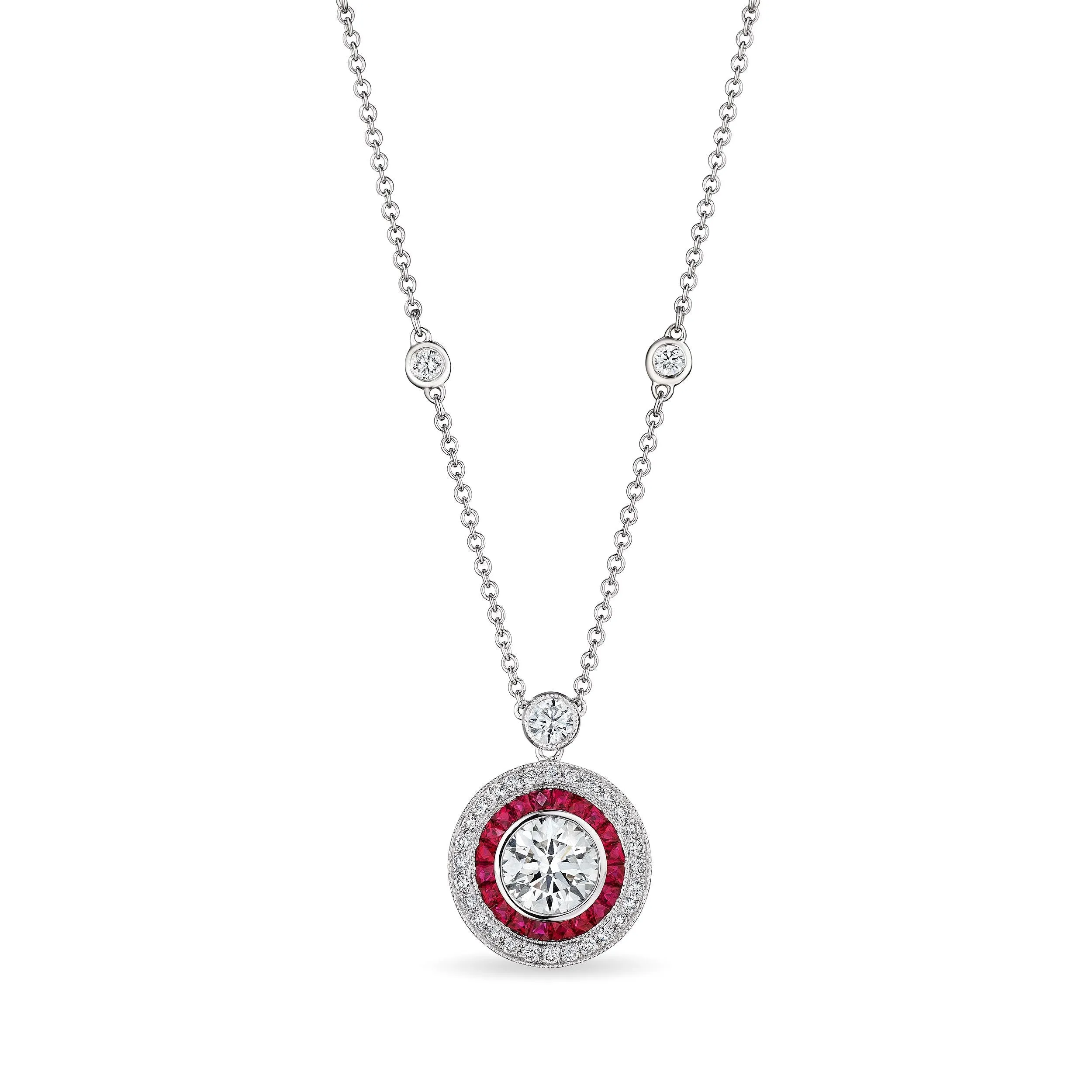 'Ruby Eclipse' Pendant, 2 CT