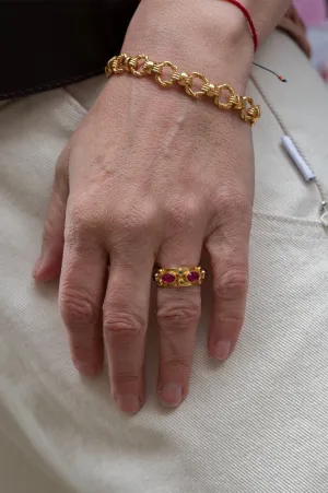 Shyla Andromeda Ruby Red & Emerald Ring
