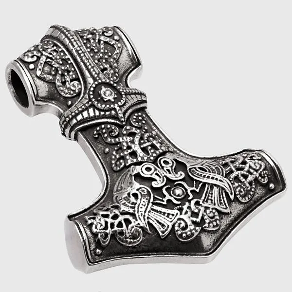 Silver Norse Mjolnir