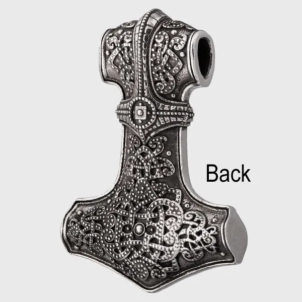 Silver Norse Mjolnir
