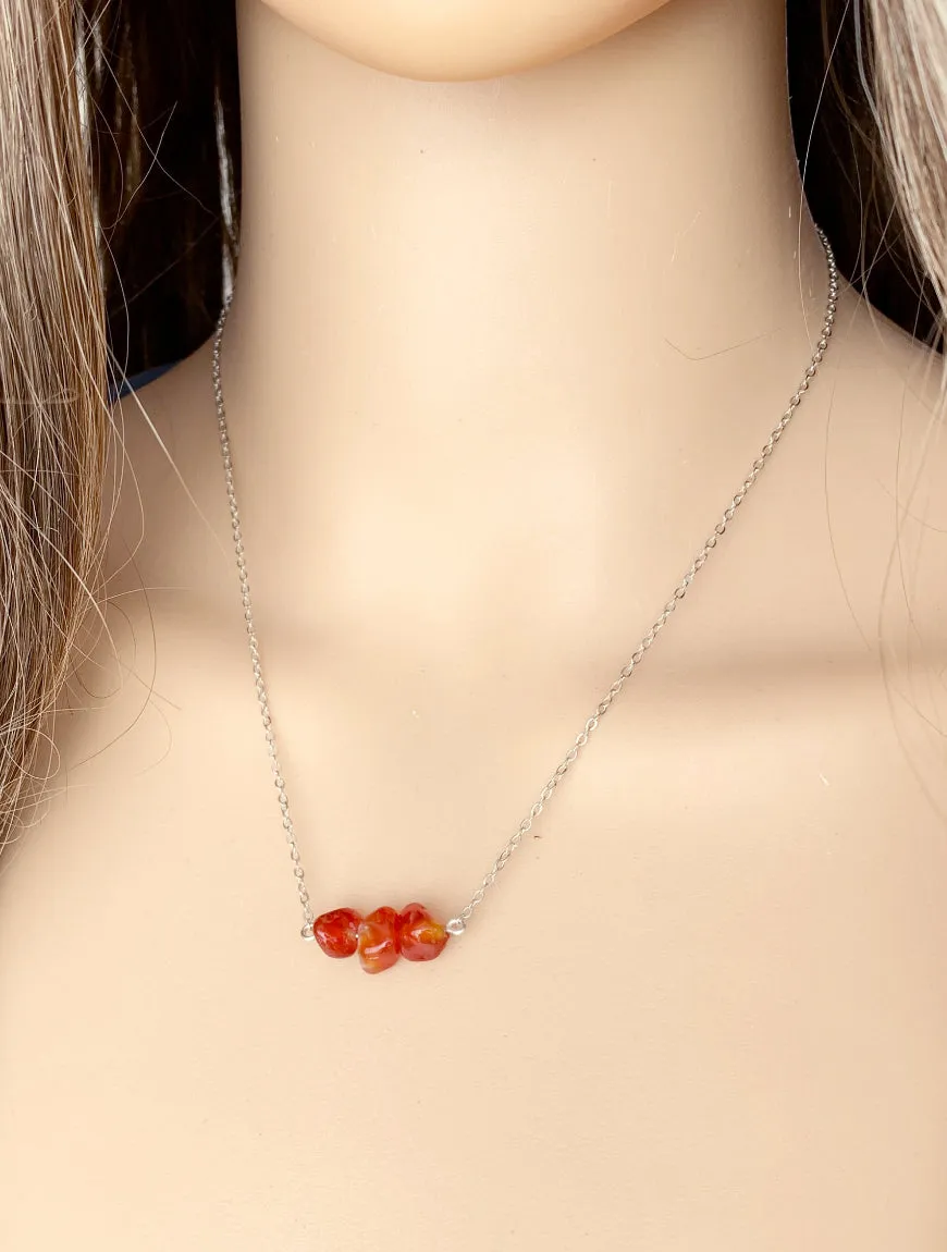 Simple Carnelian Necklace
