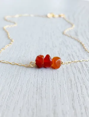 Simple Carnelian Necklace