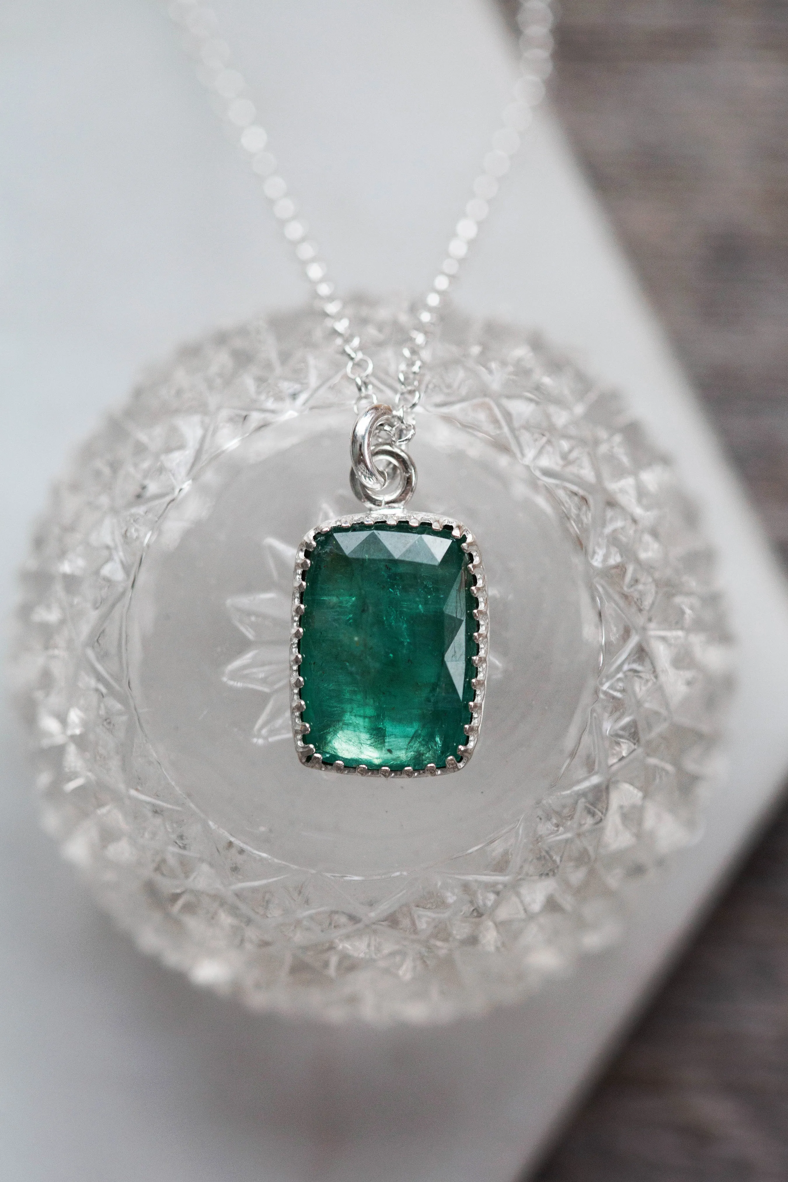 Simple Kyanite Drop Necklace | #22