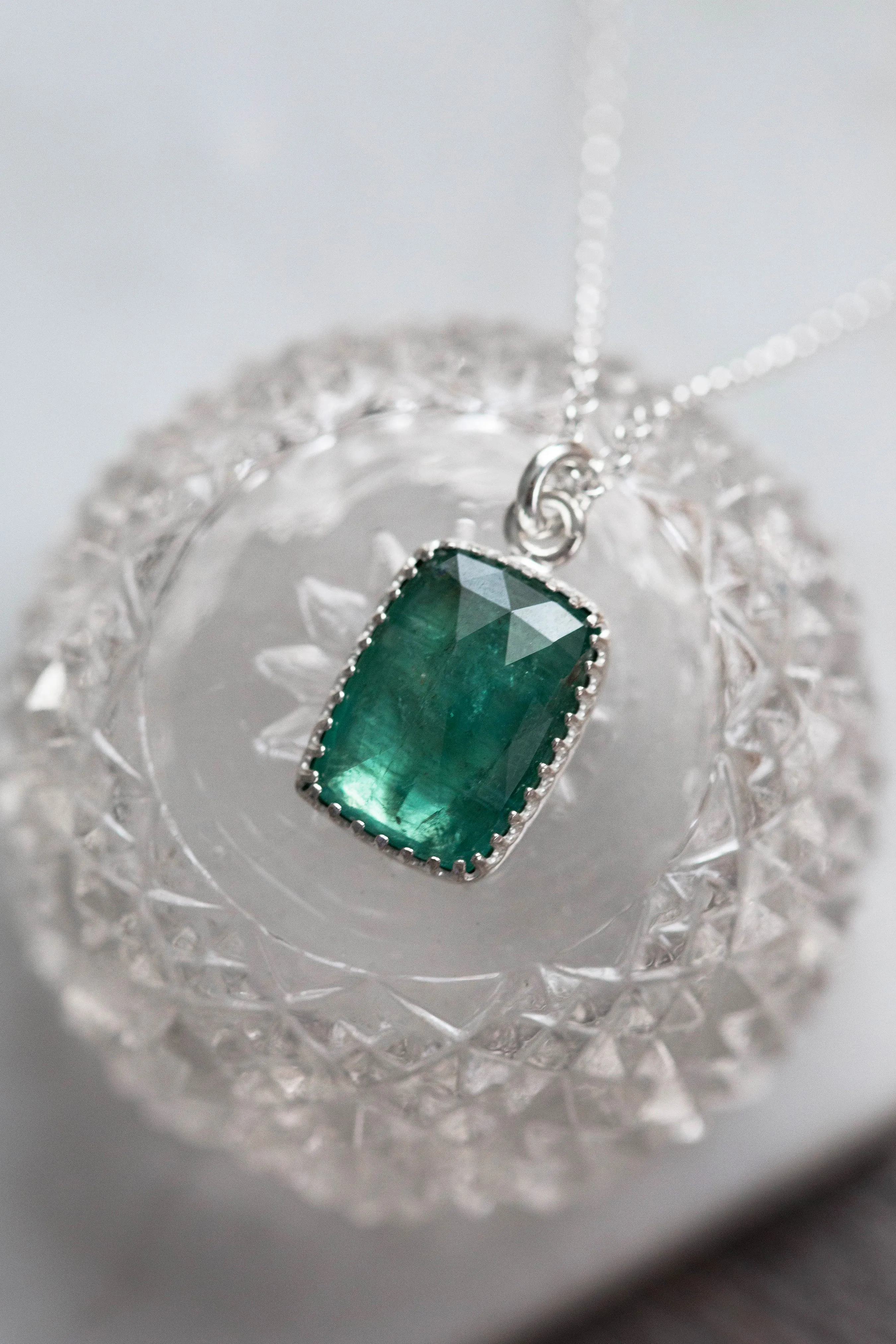 Simple Kyanite Drop Necklace | #22