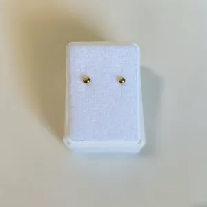Small 10 KT. Gold Round Earrings