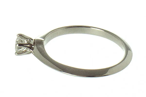 Tiffany Platinum Diamond 0.25ct Solitaire Engagement Ring