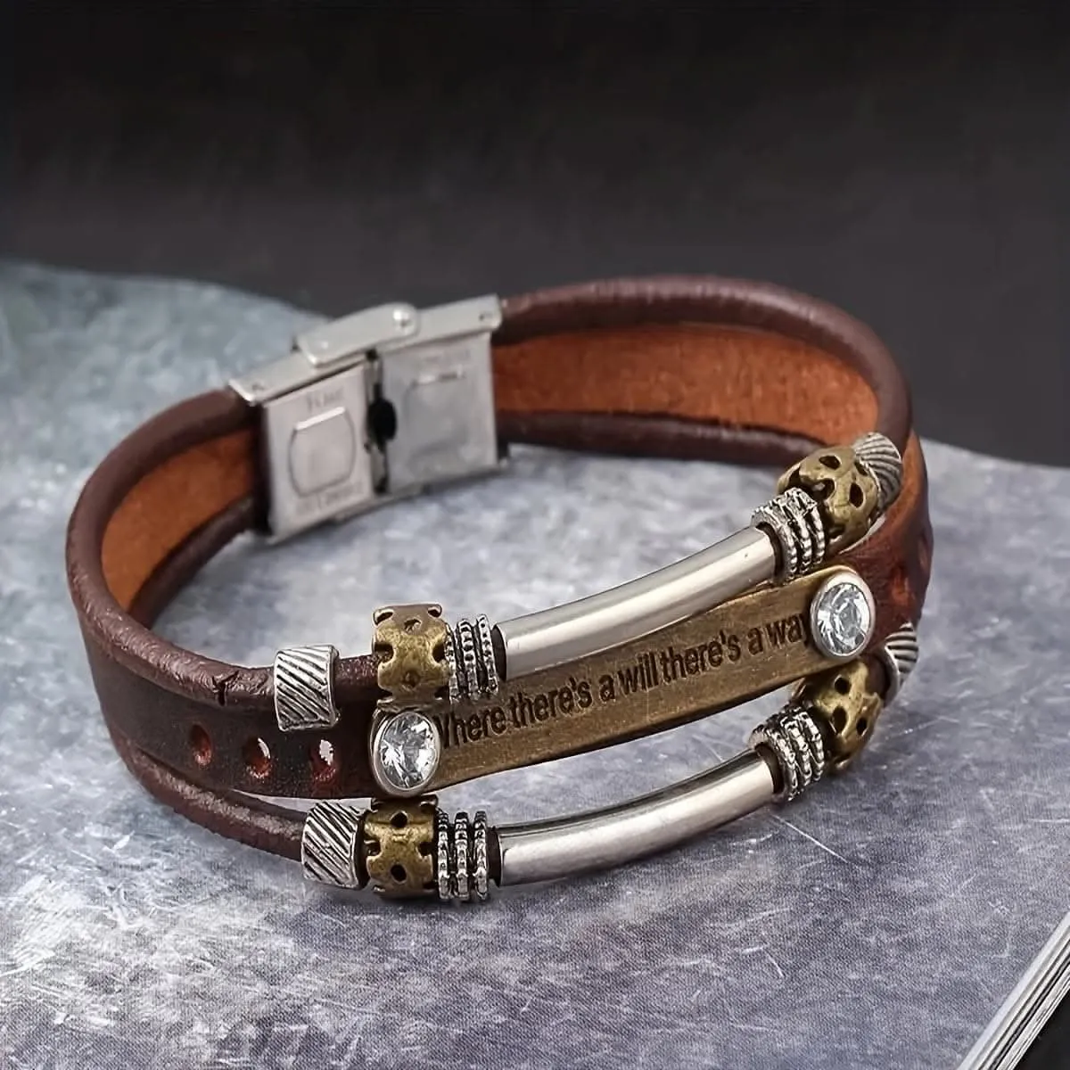 Trendy Handcrafted Leather Rope Bracelets – Multilayer Wristband