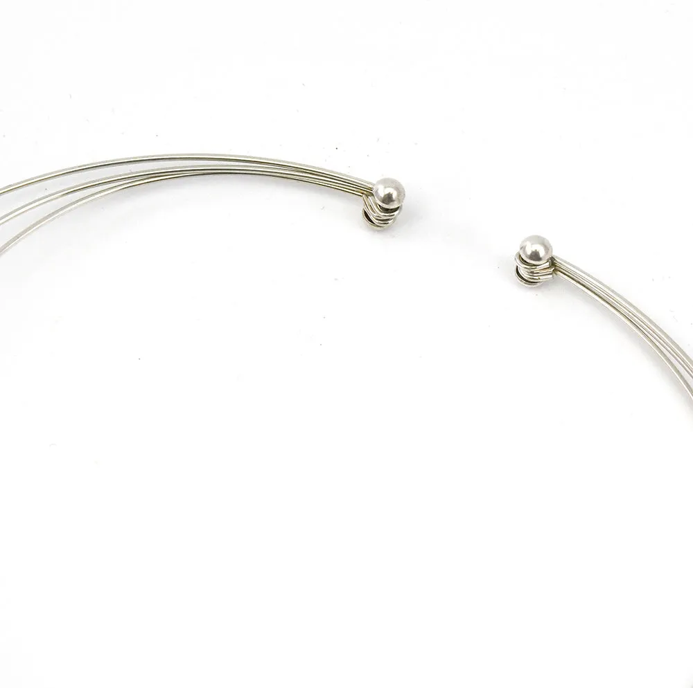 Triple Ball Collar Necklace
