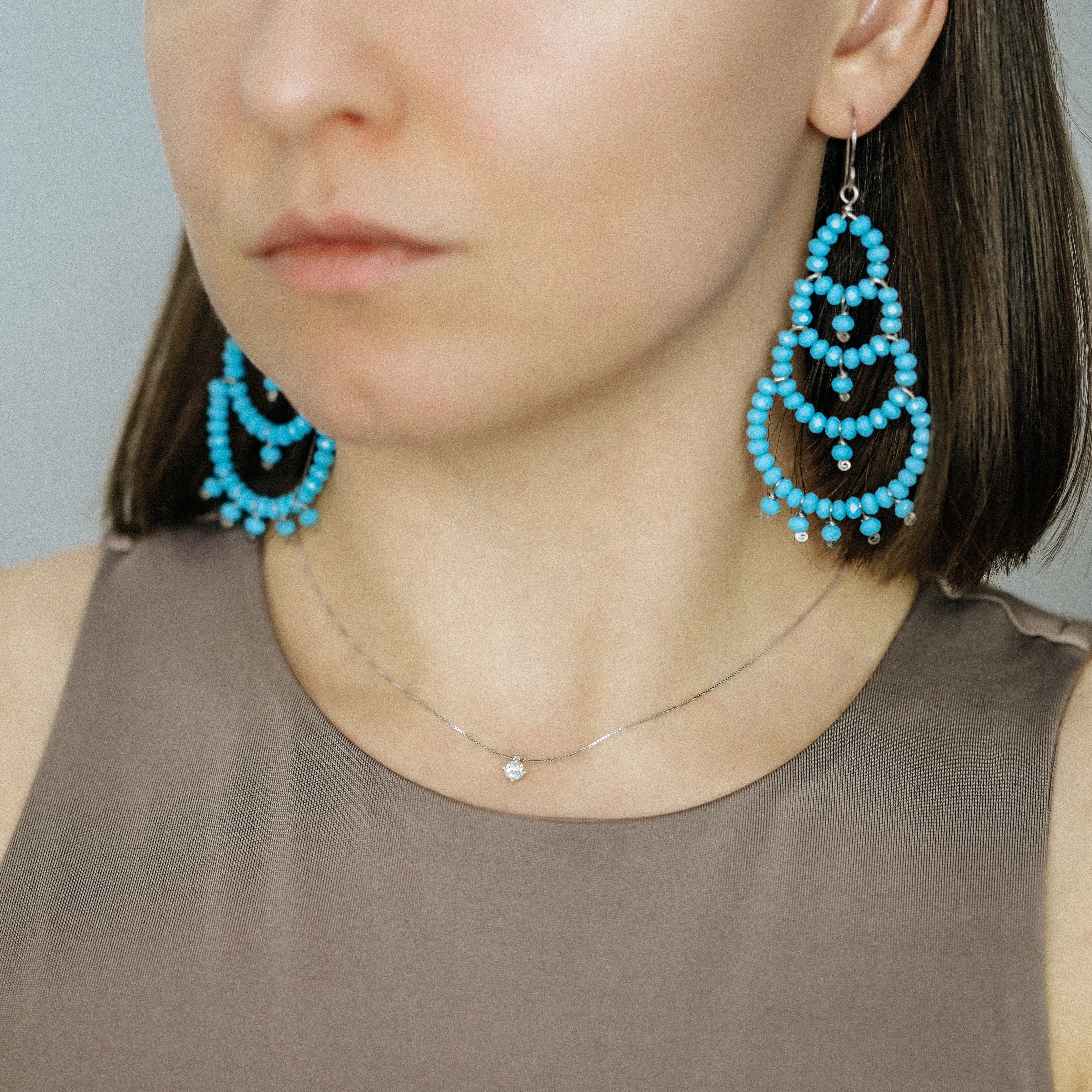 Turquoise Chandelier Earrings