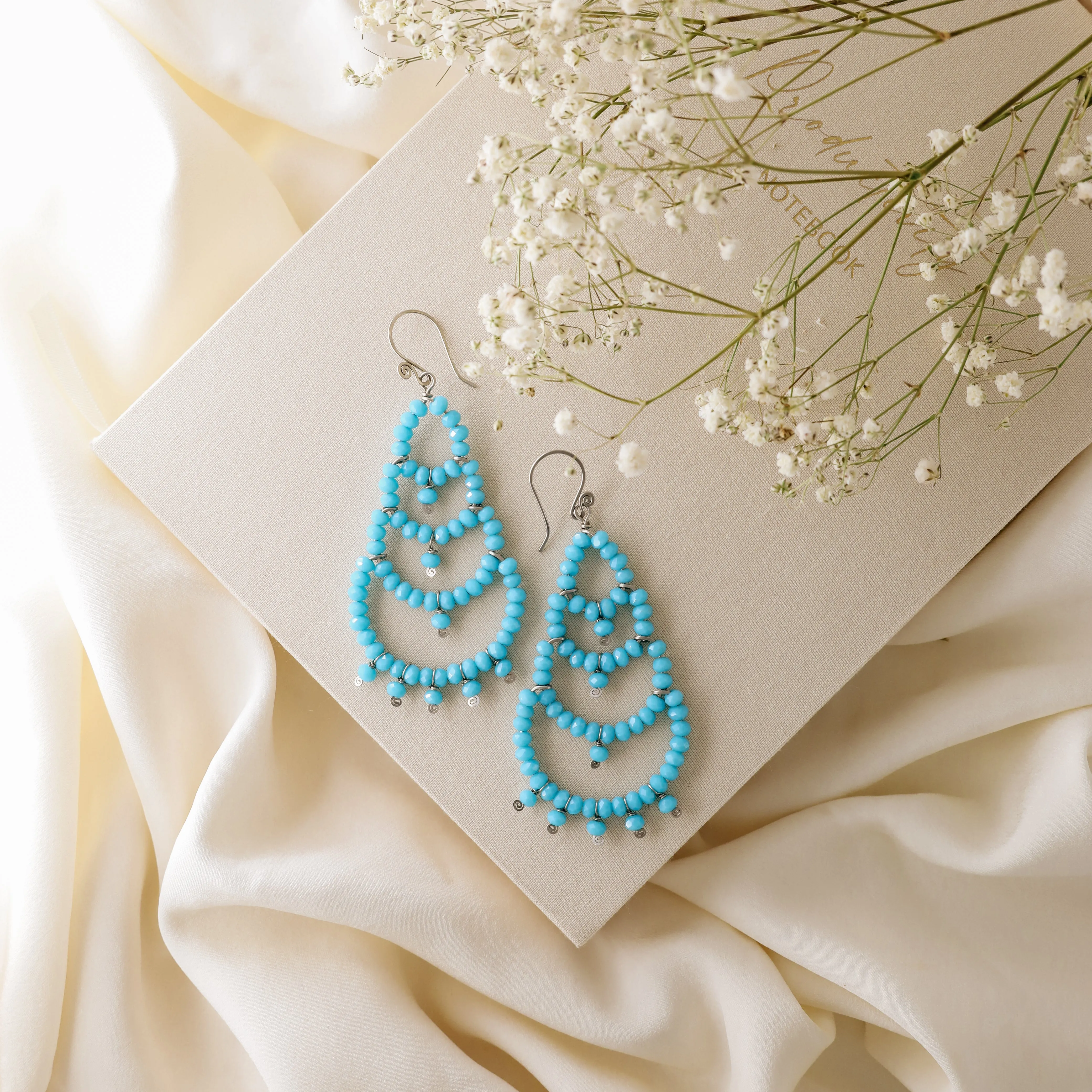 Turquoise Chandelier Earrings