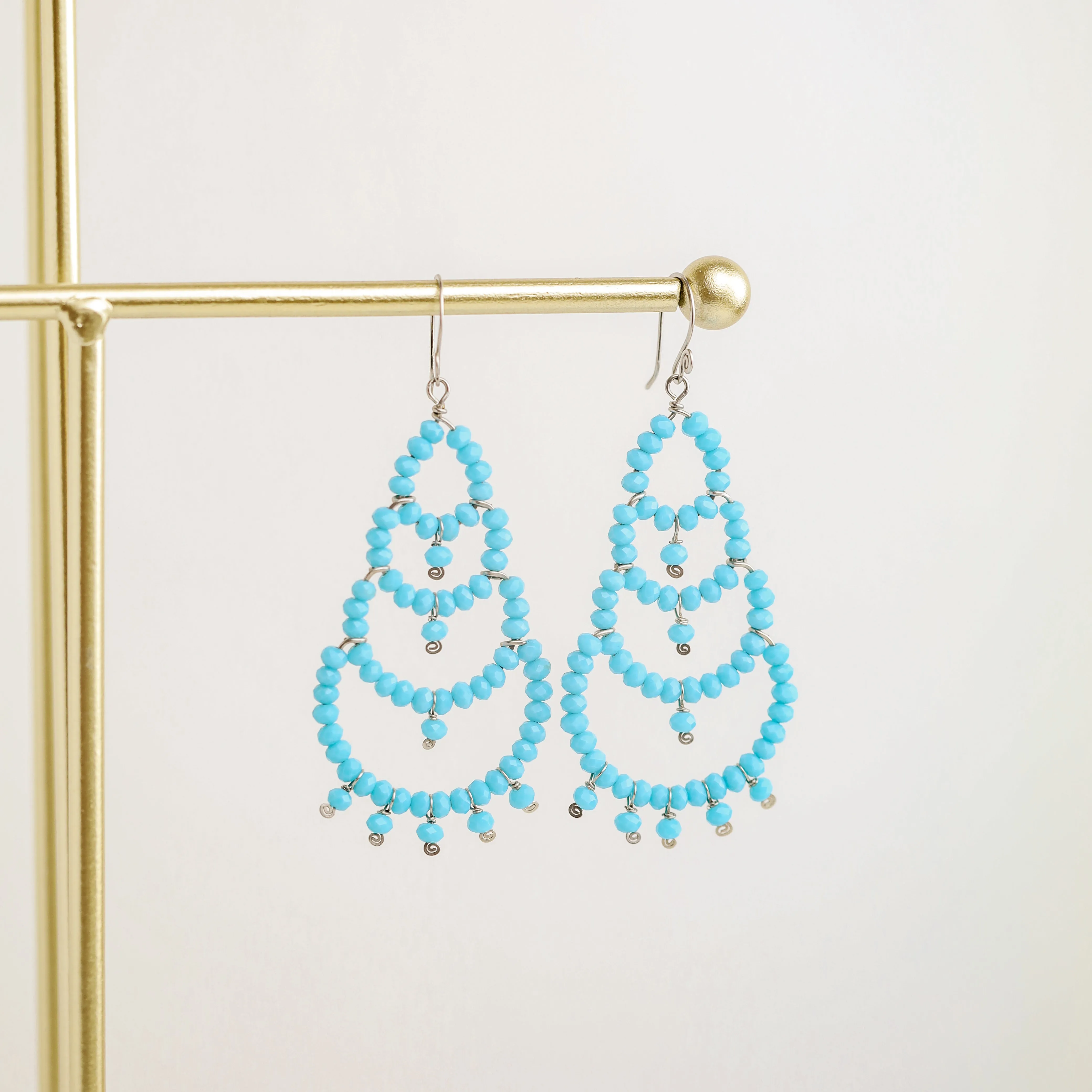 Turquoise Chandelier Earrings