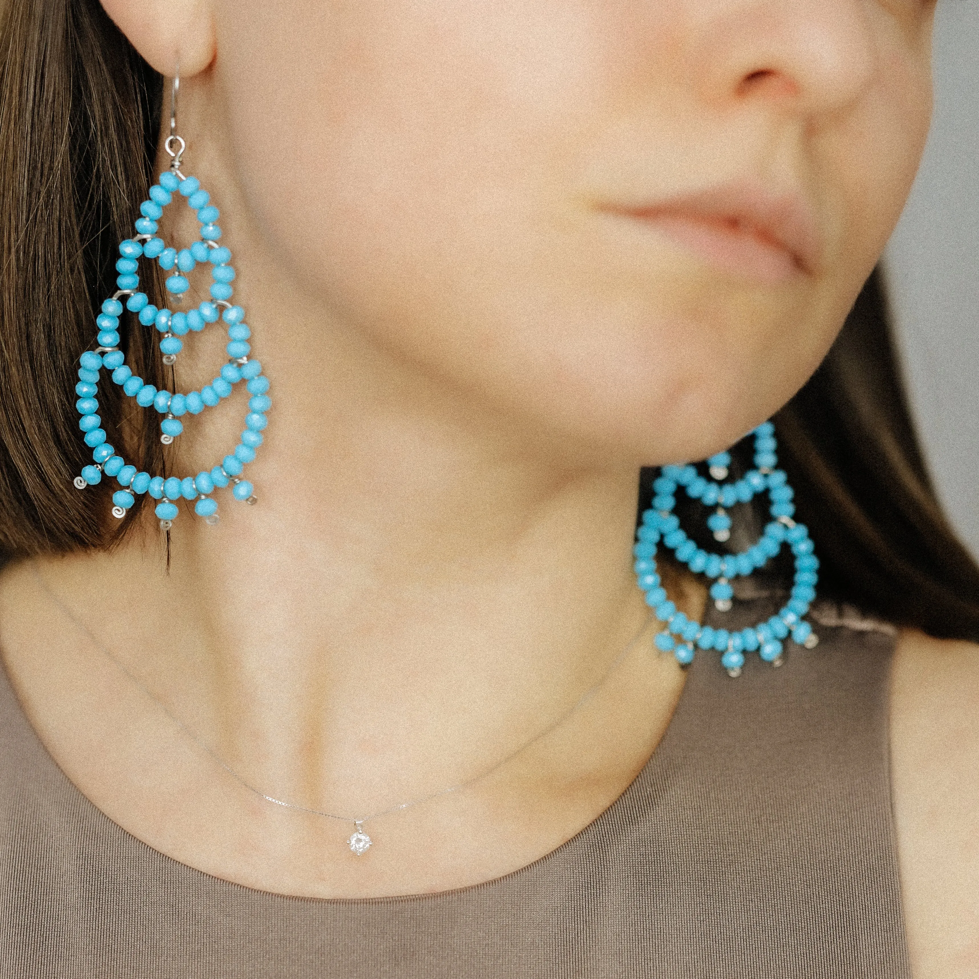 Turquoise Chandelier Earrings