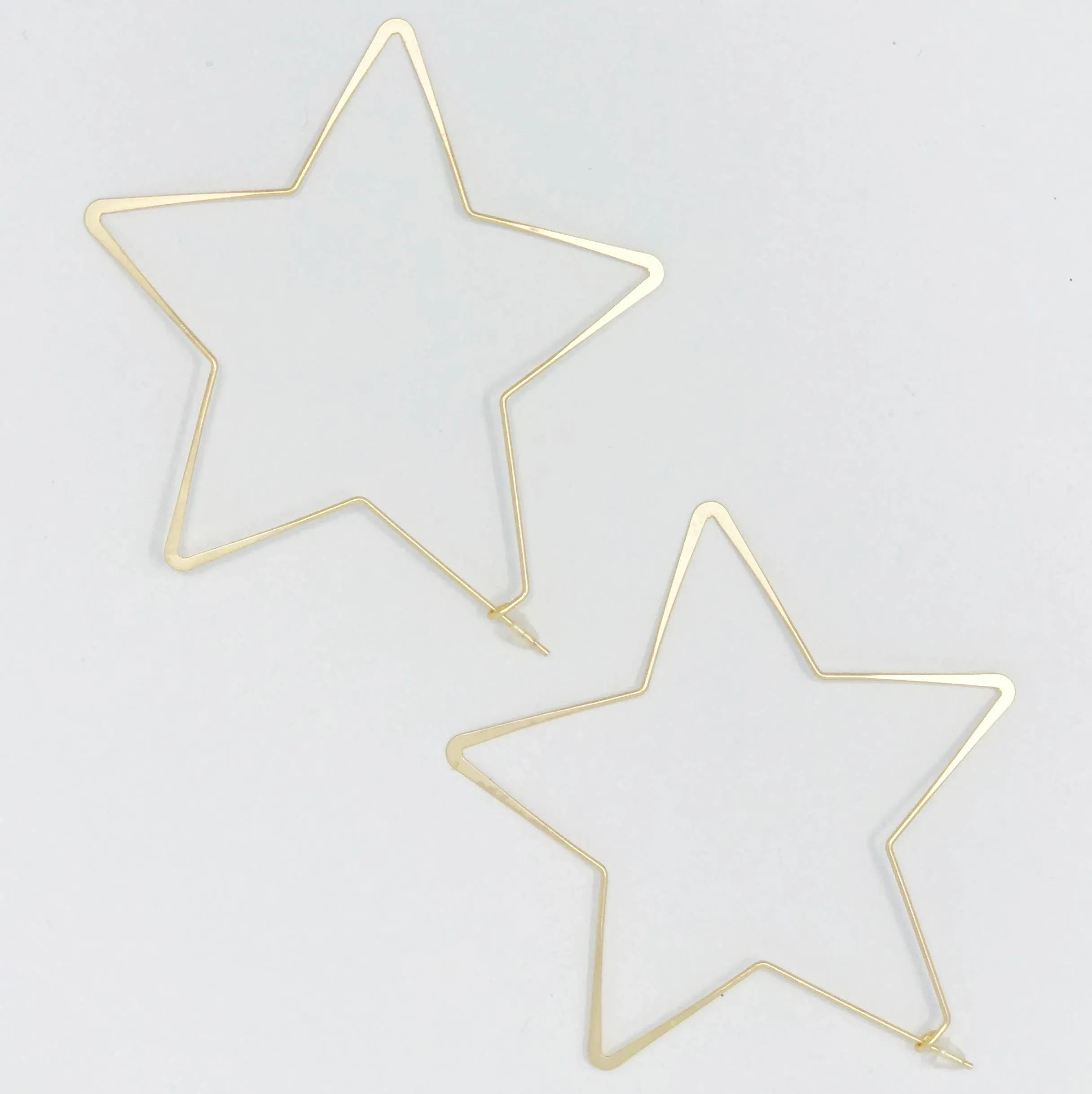 Twinkling Star Hoop Earrings
