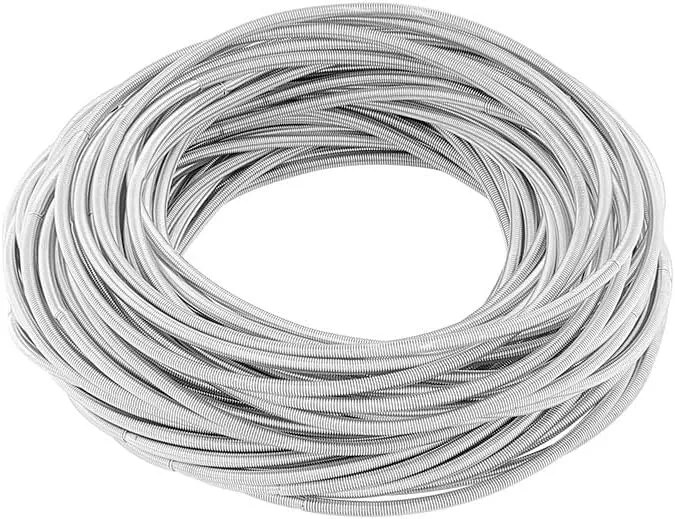 UNICRAFTALE about 60pcs Minimalist Steel Spring Chain Stretch Bracelets 58.5mm Guitar String Coil Bracelets String Bracelets for Women Metal Bangle Bracelets Stackable Bracelets Wire Layered Bracelet