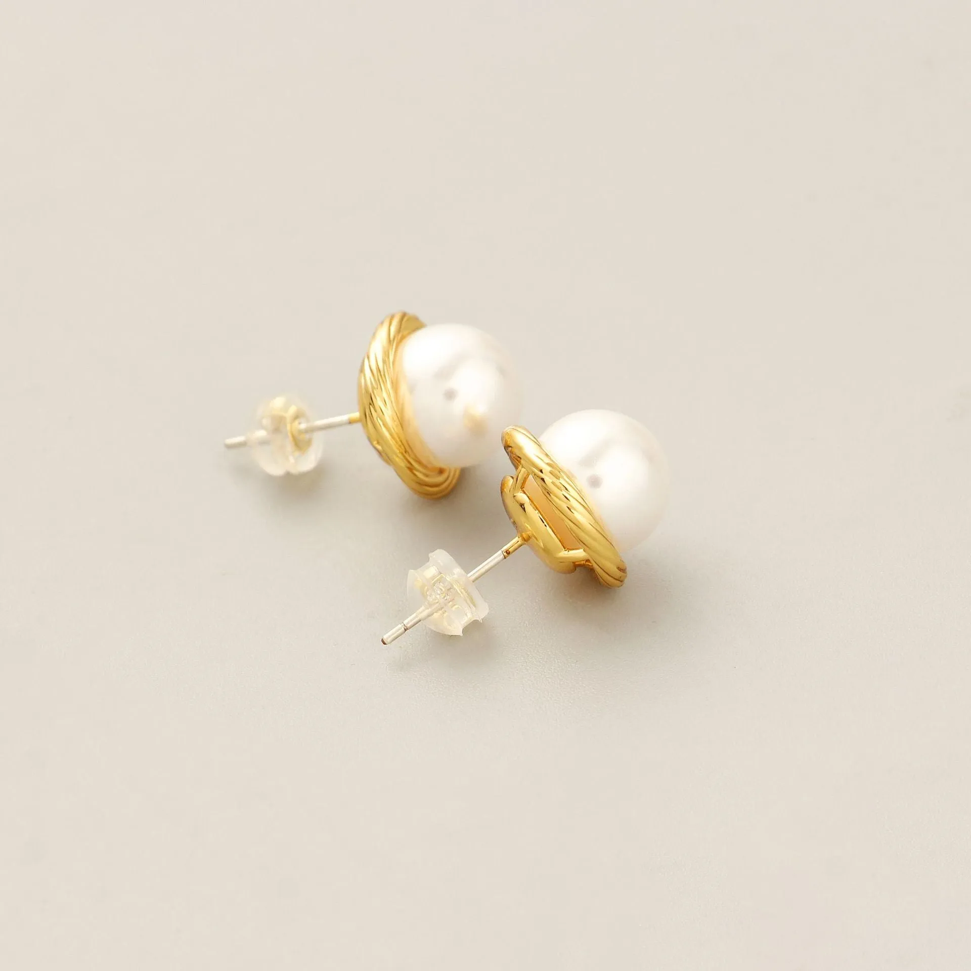 Versatile French Pearl Stud Earrings