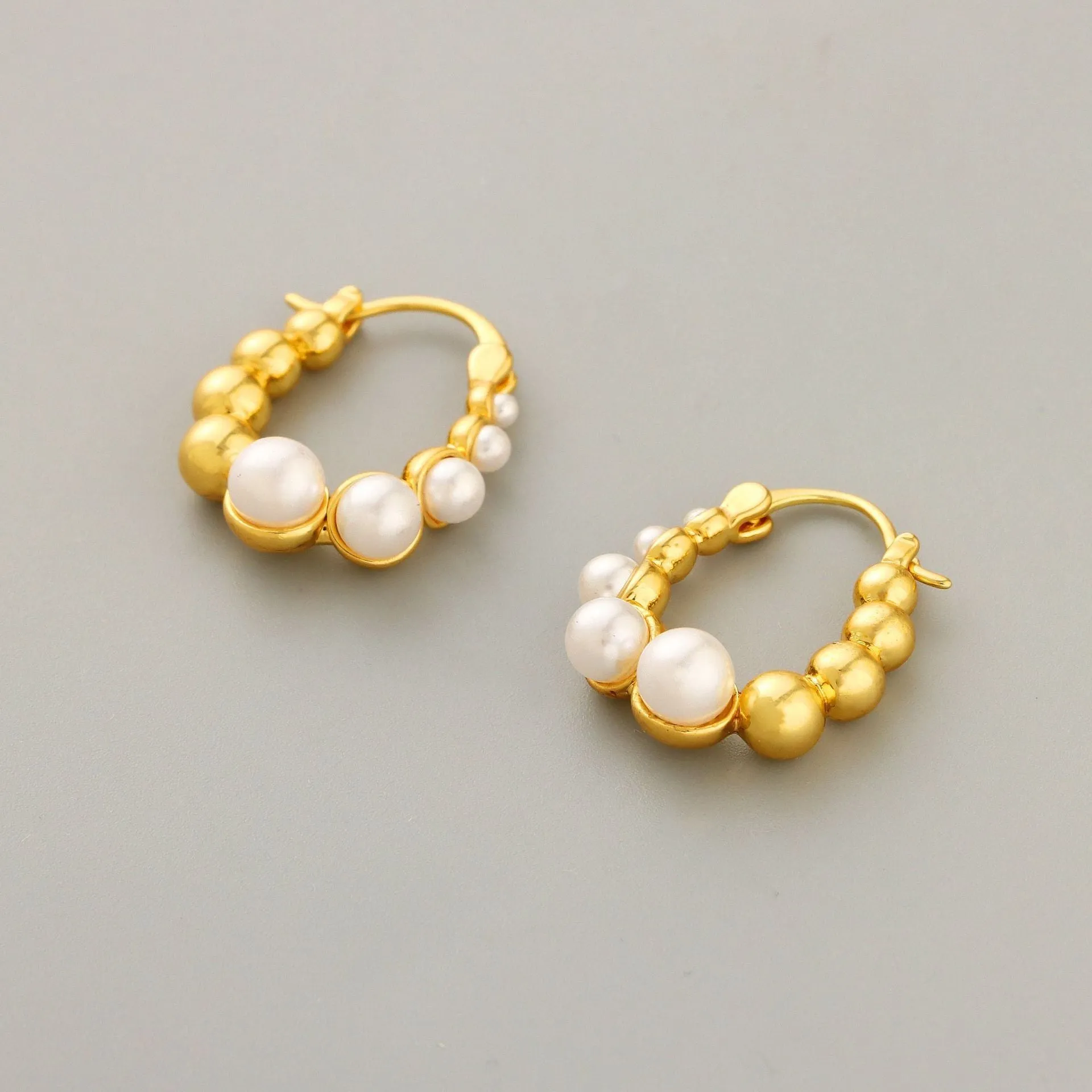 Versatile French Pearl Stud Earrings